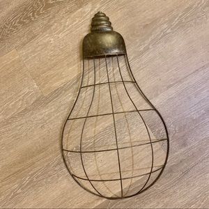 Black Oil Rubbed Bronze Wire Light bulb Wall Decor
